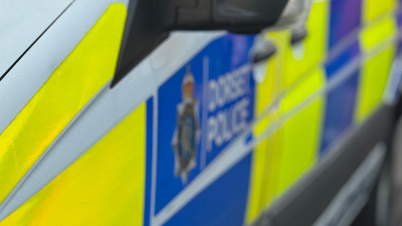 Two vehicle crash blocks road in Verwood
