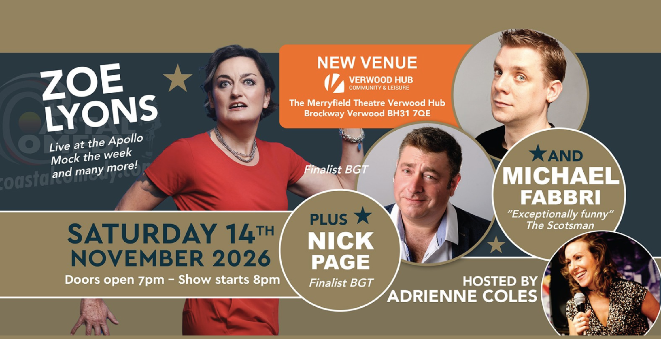 Zoe Lyons headlines next Verwood comedy show