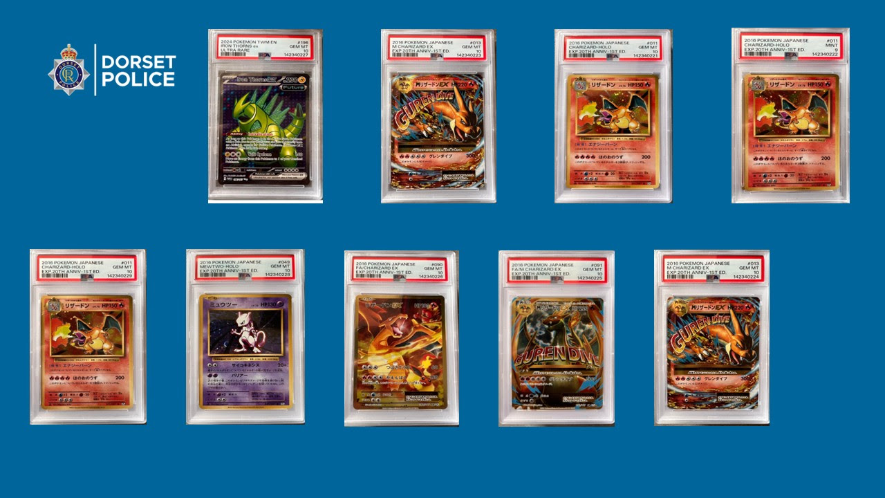 Pokémon cards worth £10,000 stolen in raid